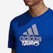 Pánské tričko adidas Tenis Logo Royal Blue