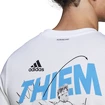 Pánské tričko adidas  Thiem Graphic Tee White