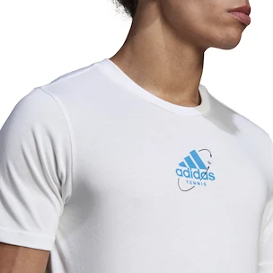 Pánské tričko adidas  Thiem Graphic Tee White