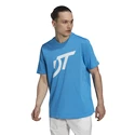 Pánské tričko adidas  Thiem Logo Graphic Tee Blue