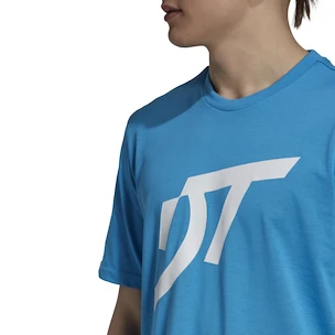 Pánské tričko adidas  Thiem Logo Graphic Tee Blue