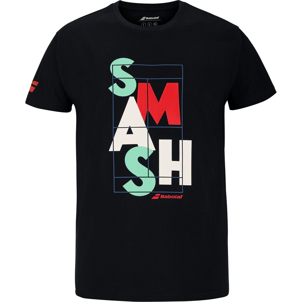 Product detail of Pánské tričko Babolat  Exercise Message Tee Men Black L