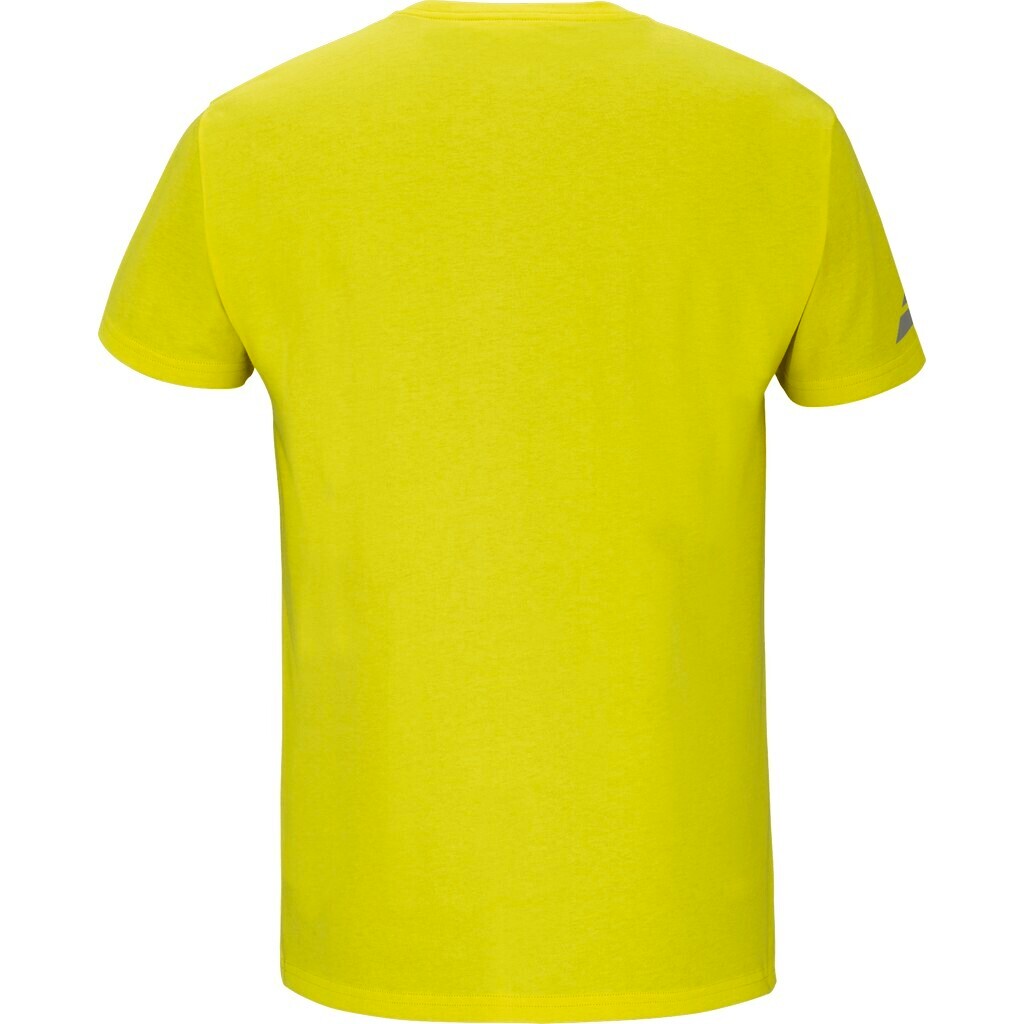 Pánské tričko Babolat  Exercise Message Tee Men Blazing Yellow S - thumb (1)