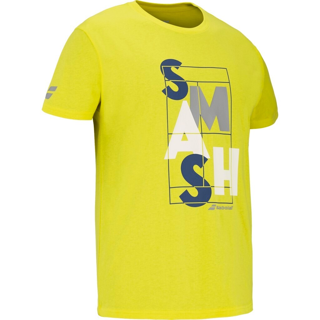 Pánské tričko Babolat  Exercise Message Tee Men Blazing Yellow S - thumb (2)