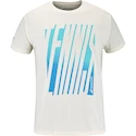 Pánské tričko Babolat  Exercise Message Tee Men Cannoli Cream