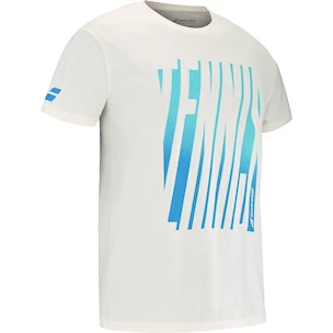 Pánské tričko Babolat  Exercise Message Tee Men Cannoli Cream