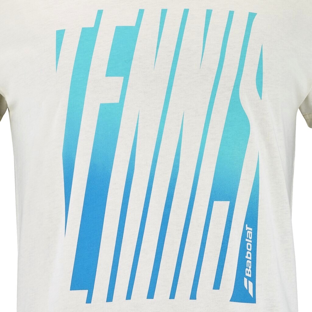 Pánské tričko Babolat  Exercise Message Tee Men Cannoli Cream XL - thumb (2)
