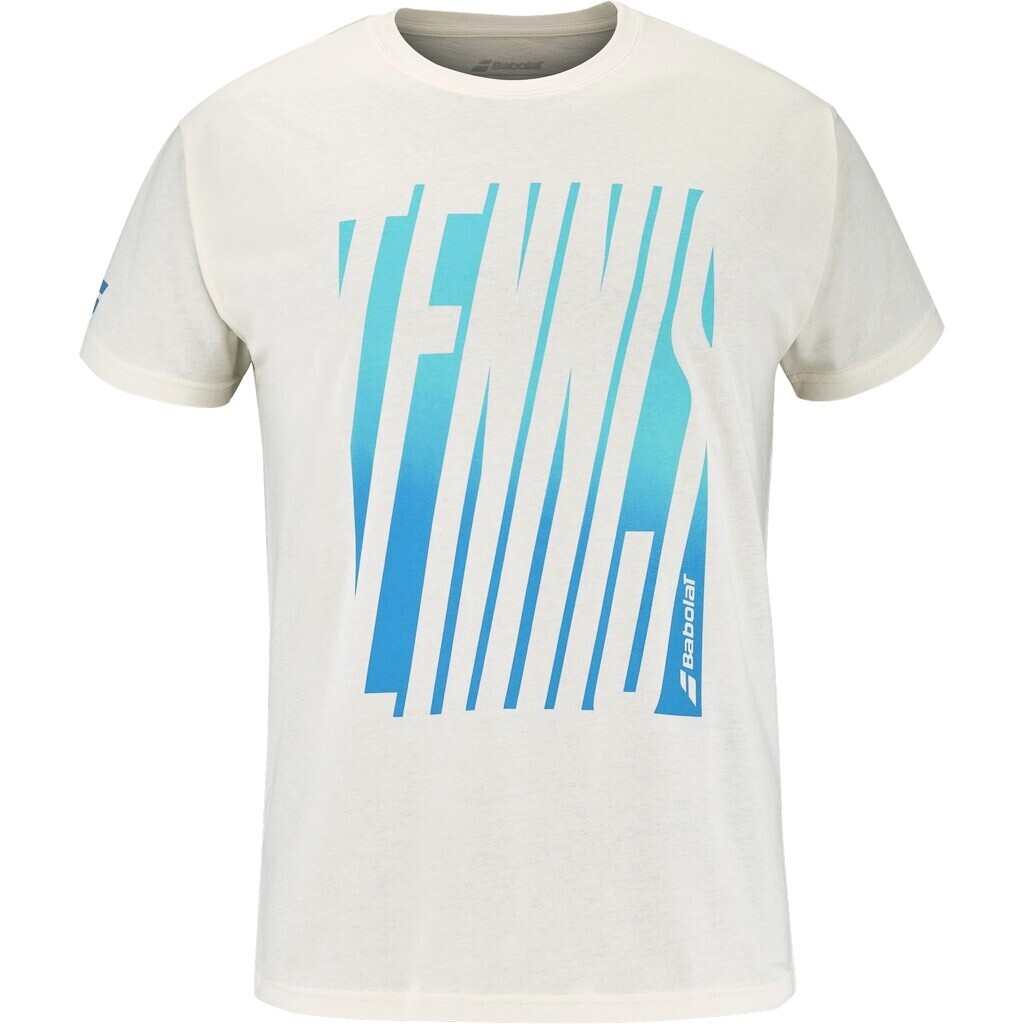 Product detail of Pánské tričko Babolat  Exercise Message Tee Men Cannoli Cream XL