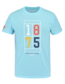 Pánské tričko Babolat Exercise Vintage Tee Men Angel Blue Heather