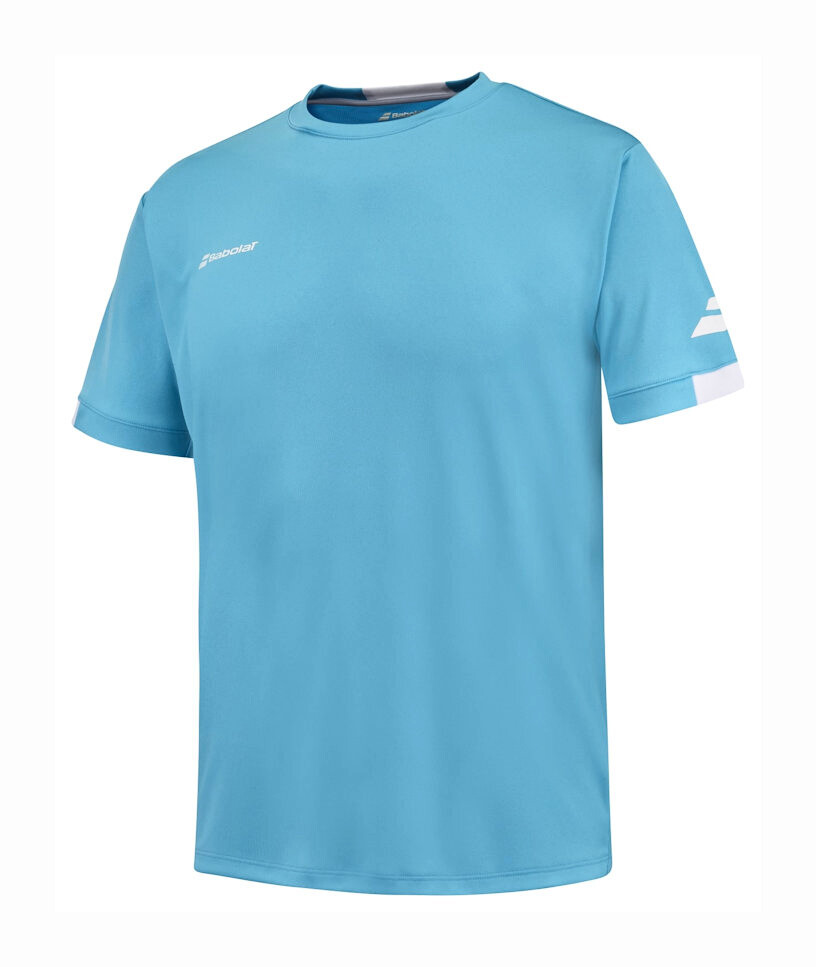 Pánské tričko Babolat  Play Crew Neck Tee Men Cyan Blue L - thumb (1)