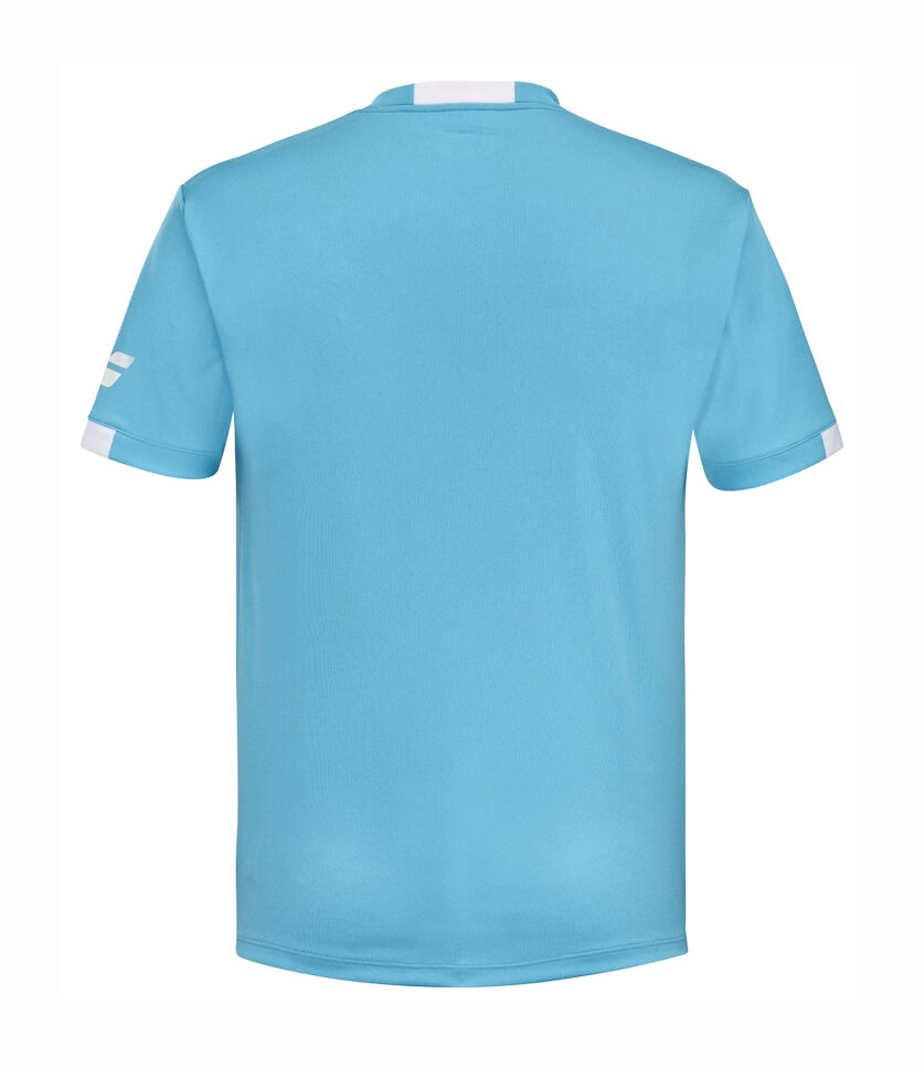 Pánské tričko Babolat  Play Crew Neck Tee Men Cyan Blue L - thumb (2)