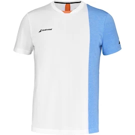 Pánské tričko Babolat Play Crew Neck Tee Men White/Blue
