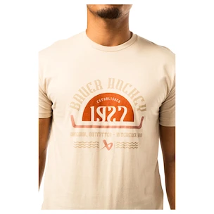 Pánské tričko Bauer  Graphic Tee Cream
