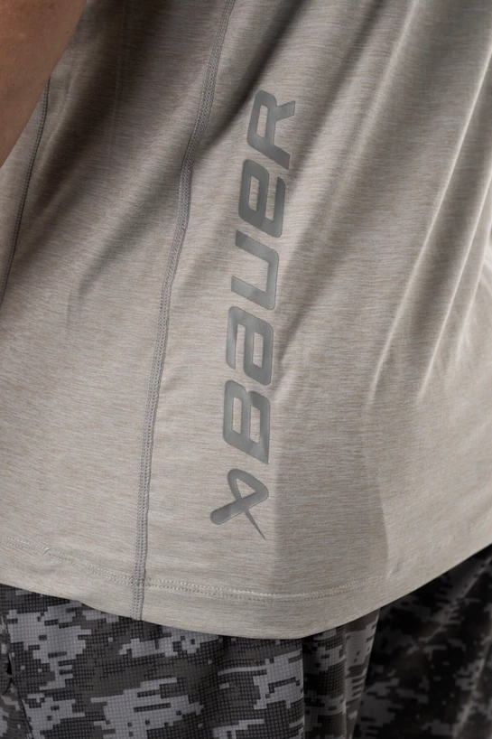 Pánské tričko Bauer  SS Tech Tee Grey M
