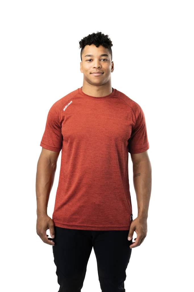 Pánské tričko Bauer  Team SS Tech Tee Red