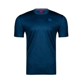 Pánské tričko BIDI BADU Falou Tech Tee Dark Blue, Petrol