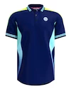 Pánské tričko BIDI BADU  Grafic Illumination Polo Dark Blue