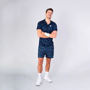 Pánské tričko BIDI BADU  Idir Tech Polo Dark Blue