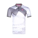 Pánské tričko BIDI BADU  Idir Tech Polo White/Grey