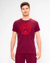 Pánské tričko BIDI BADU Protected Leafs Chill Tee Bordeaux