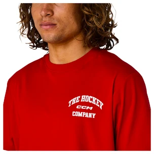 Pánské tričko CCM  Athleisure Tee Red
