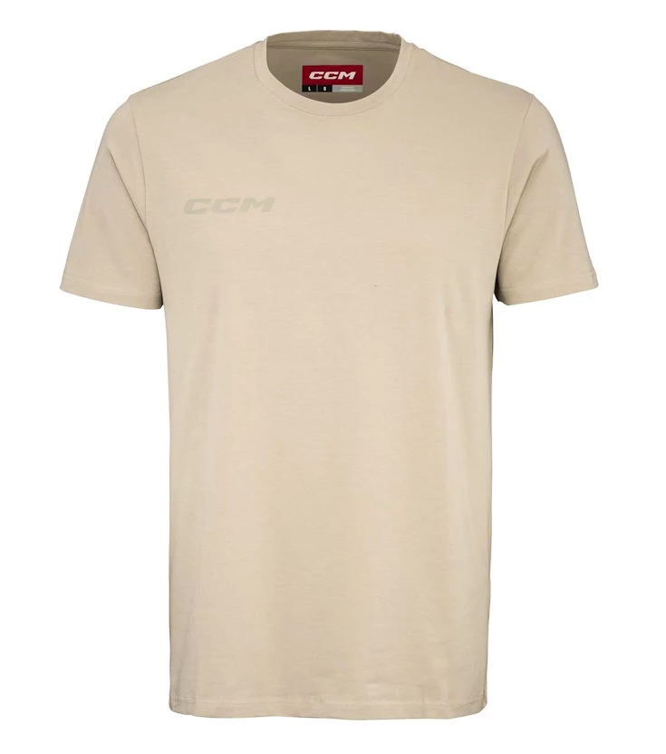 Pánské tričko CCM Core SS Tee Sand XL