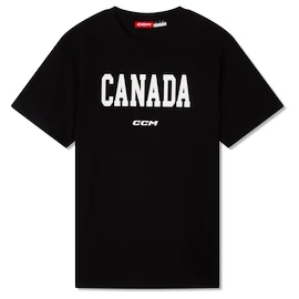 Pánské tričko CCM Flag Tee Team CAN Black
