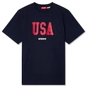 Pánské tričko CCM  Flag Tee Team USA Navy