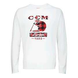 Pánské tričko CCM HOLIDAY MASCOTT LUMBER L/S TEE SR