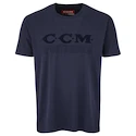 Pánské tričko CCM Holiday SS Tee B Navy S
