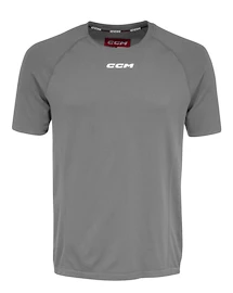 Pánské tričko CCM SS Premium Training Tee Dark Grey Heathered Senior
