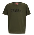Pánské tričko CCM  STENCIL TEE Green