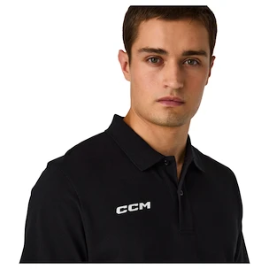 Pánské tričko CCM  Team Polo Black L