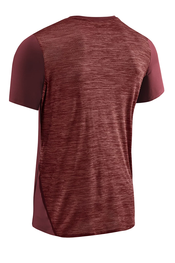 Pánské tričko CEP  Round Neck SS Dark Red