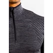 Pánské tričko Craft Fuseknit Comfort Zip LS šedé