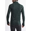 Pánské tričko Craft Fuseknit Comfort Zip LS tmavě zelené