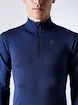 Pánské tričko Craft Fuseknit Comfort Zip tmavě modré