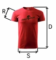 Pánské tričko Czech Virus  Basic Red