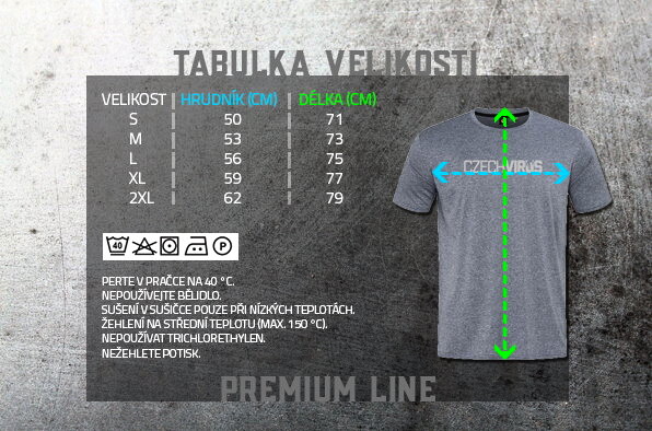 Pánské tričko Czech Virus  Recycled Gray S - thumb (1)