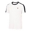 Pánské tričko Fila  T-Shirt Stripes Jascha 2 White Alyssum Stripes M