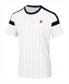 Pánské tričko Fila T-Shirt Stripes Jascha White Alyssum