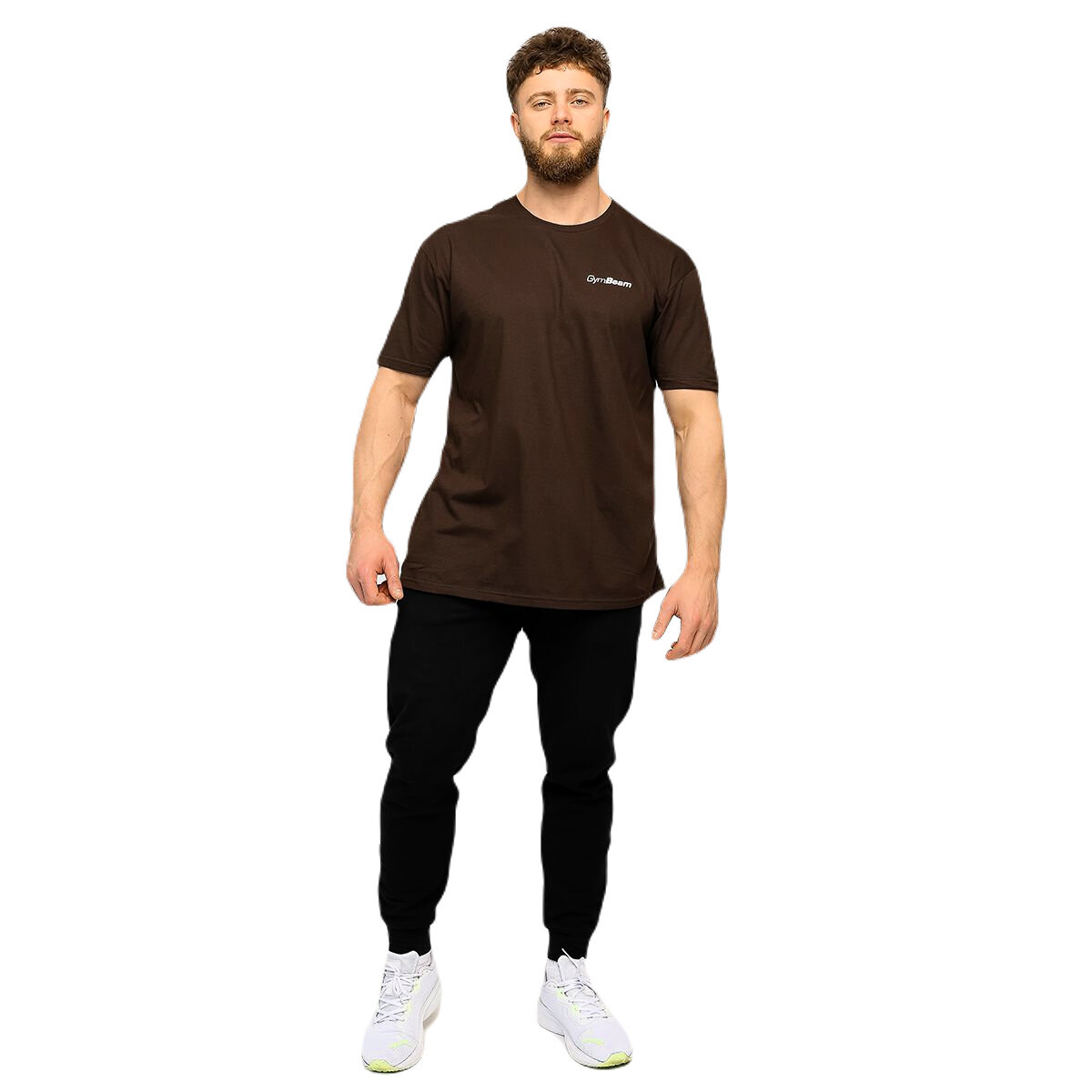 Pánské tričko GymBeam  Basic Chocolate Brown XXL - thumb (2)
