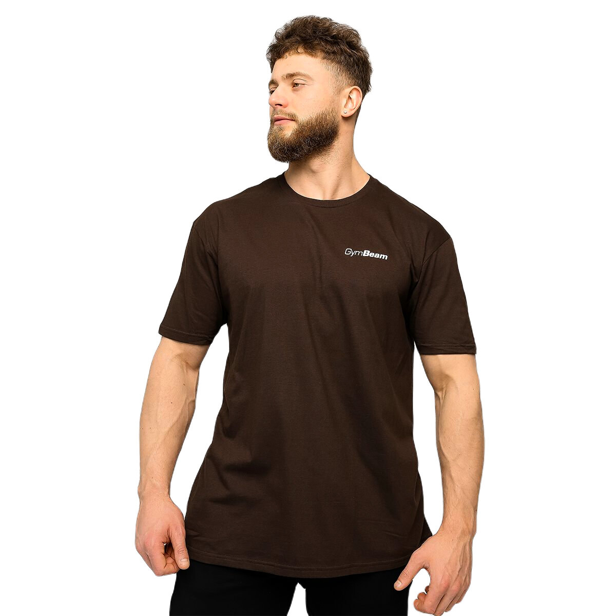 Product detail of Pánské tričko GymBeam  Basic Chocolate Brown XXL