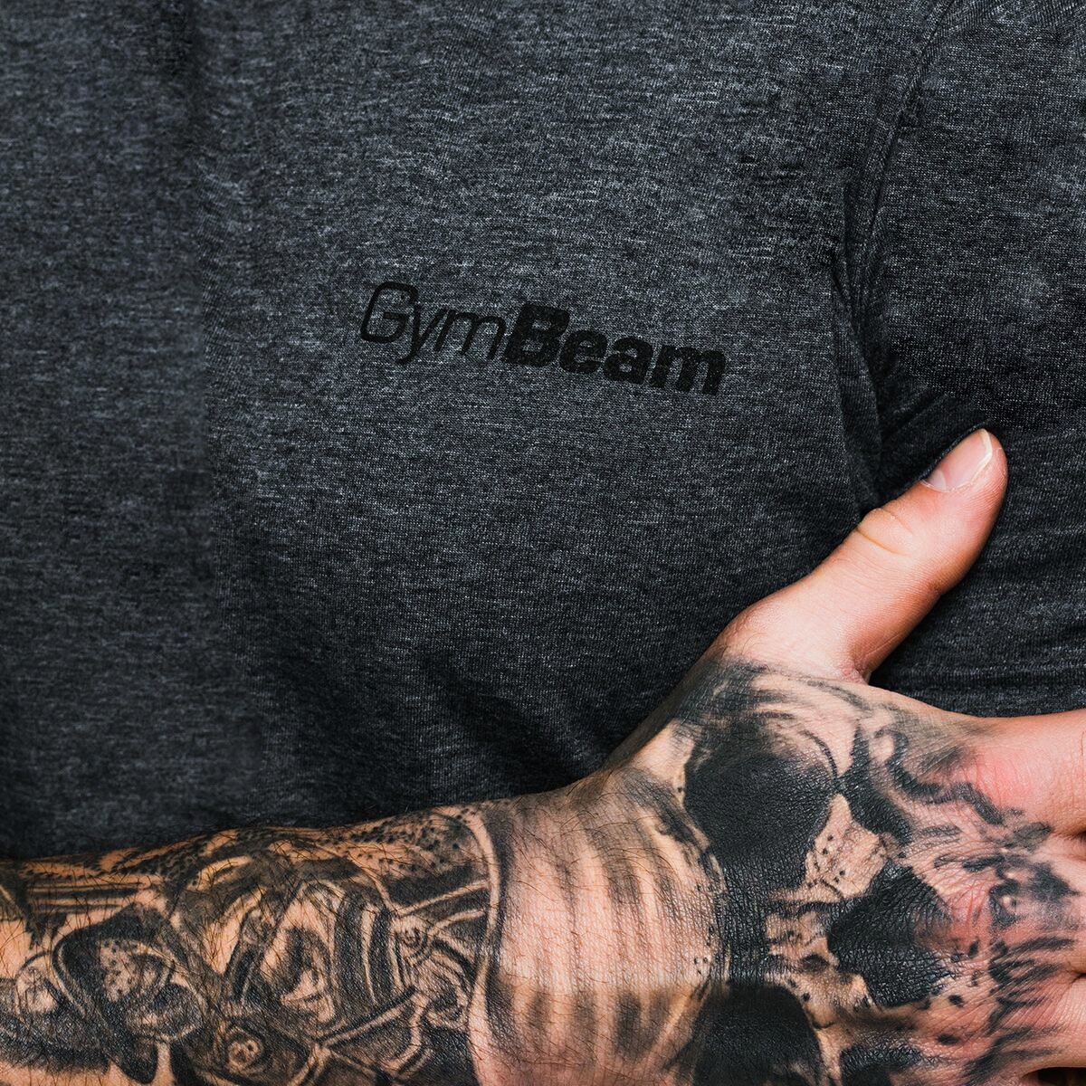 Pánské tričko GymBeam  Basic Dark Grey XXL - thumb (1)