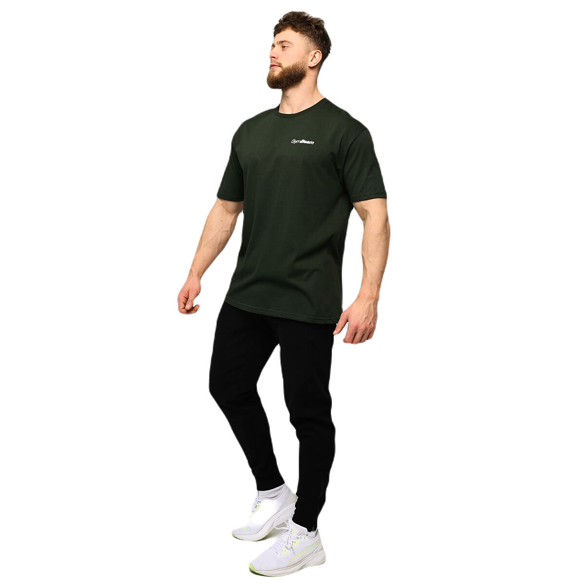 Pánské tričko GymBeam  Basic Green XXL - thumb (1)