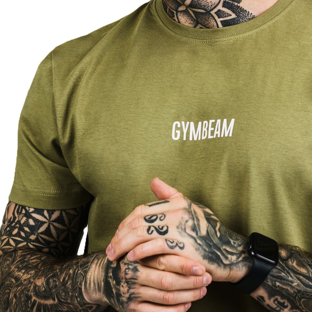 Pánské tričko GymBeam  FIT Olive XXL - thumb (1)