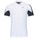 Pánské tričko Head  Club 22 Tech Polo Shirt Men White/Dark Blue