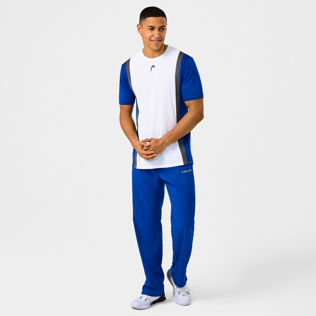 Pánské tričko Head  CLUB 25 TECH T-Shirt Men Royal/White L - thumb (5)