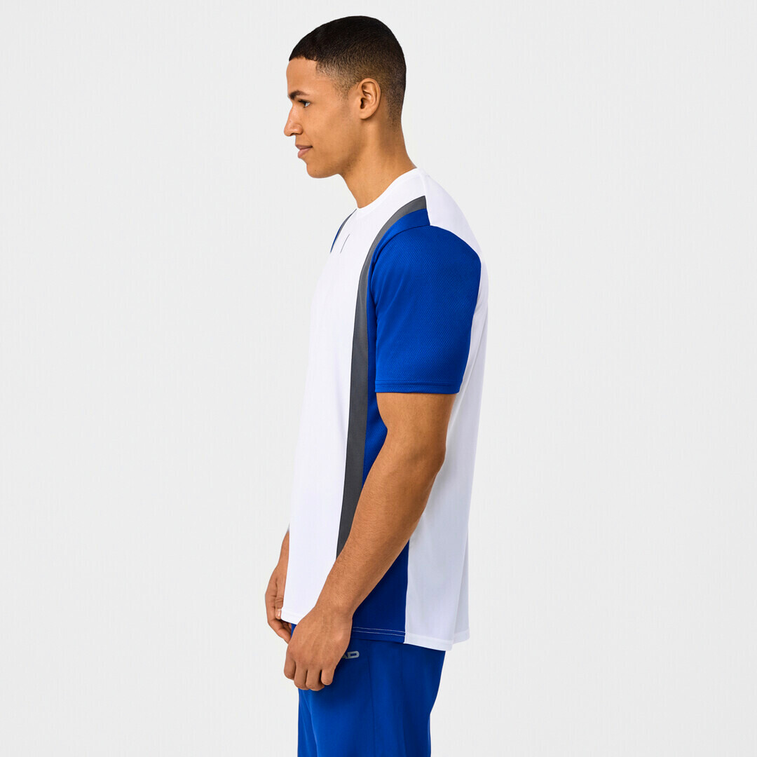Pánské tričko Head  CLUB 25 TECH T-Shirt Men Royal/White L - thumb (6)