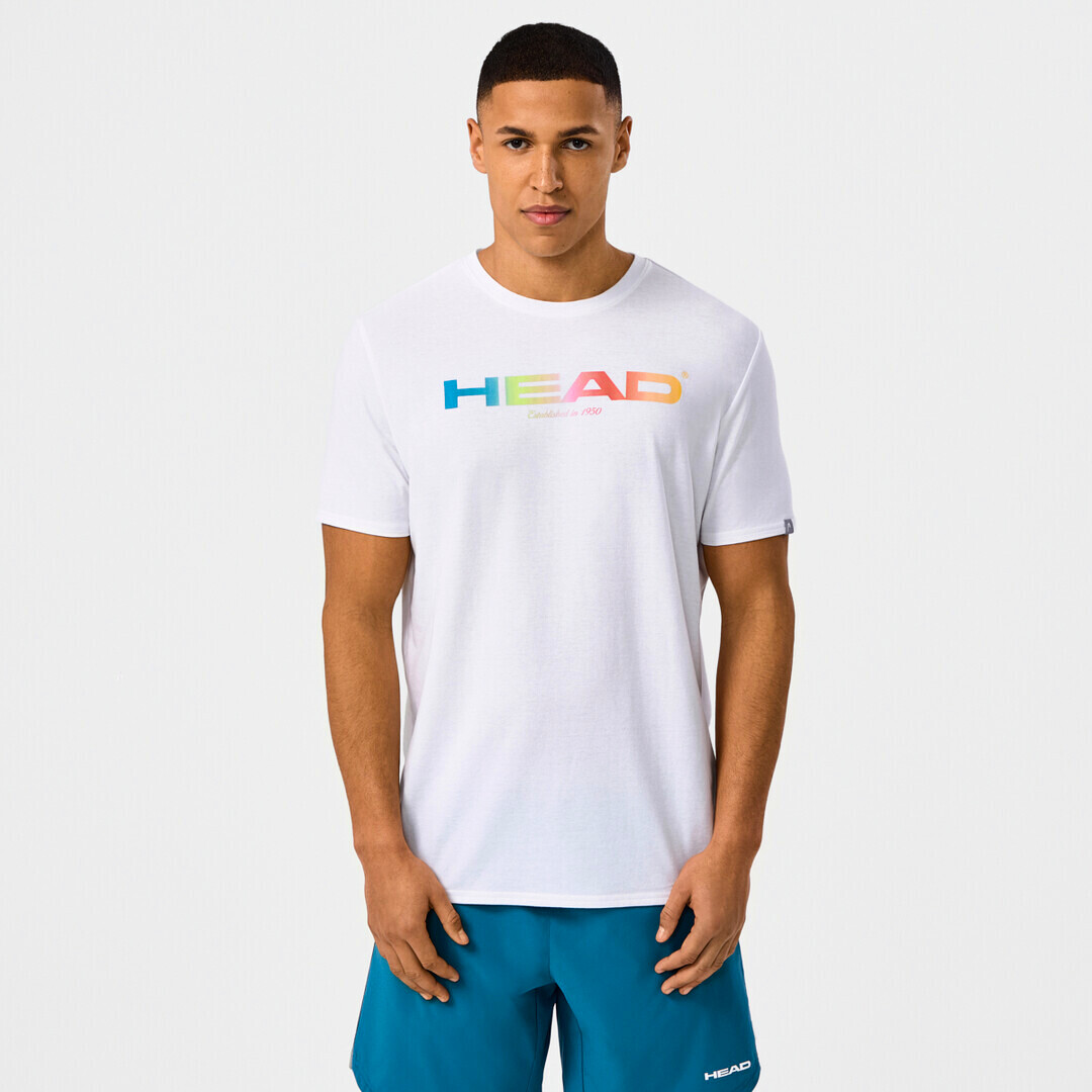 Pánské tričko Head  RAINBOW T-Shirt Men WH   L - thumb (2)